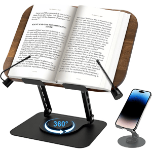 Leggio multiuso per libri e laptop